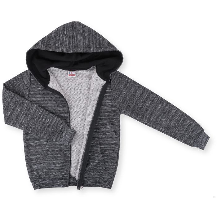 Спортивний костюм дитячий Breeze на блискавці меланжевий (9482-134B-black) зображення 12