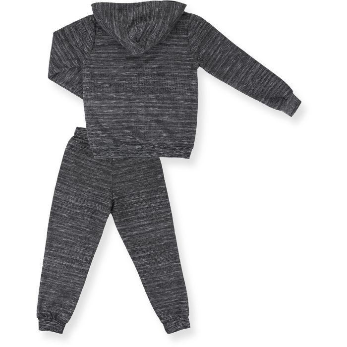 Спортивний костюм дитячий Breeze на блискавці меланжевий (9482-134B-black) зображення 4