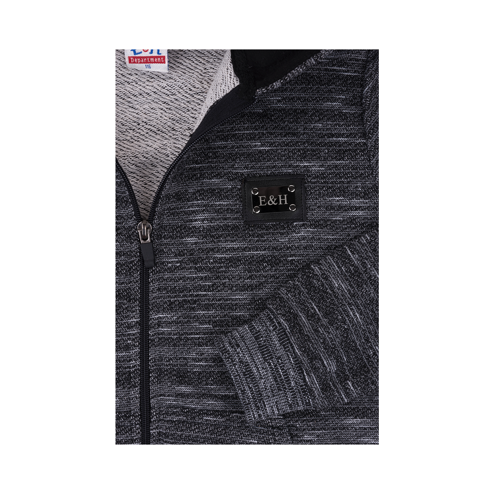 Спортивний костюм Breeze на блискавці меланжевий (9482-134B-black) зображення 7