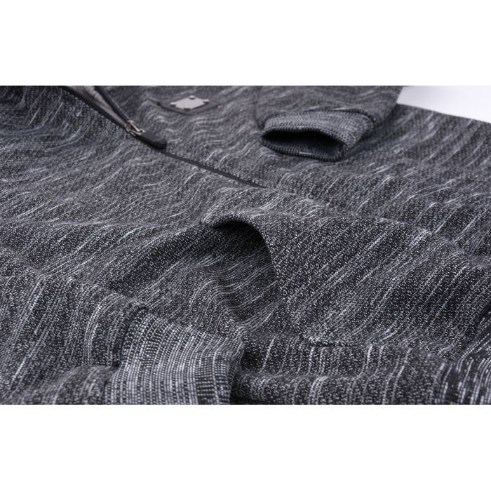 Спортивний костюм дитячий Breeze на блискавці меланжевий (9482-134B-black) зображення 8