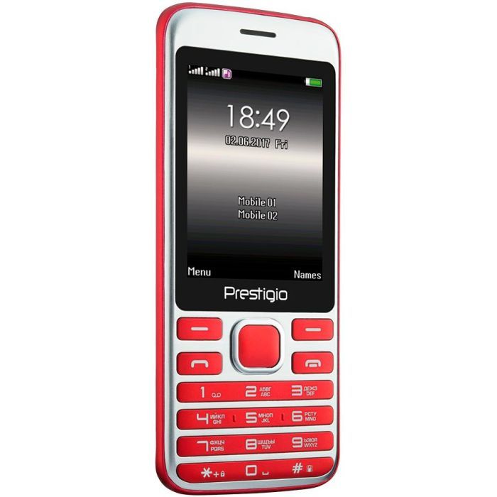 Мобильный телефон Prestigio 1281 Duo Red (PFP1281DUORED) изображение 3