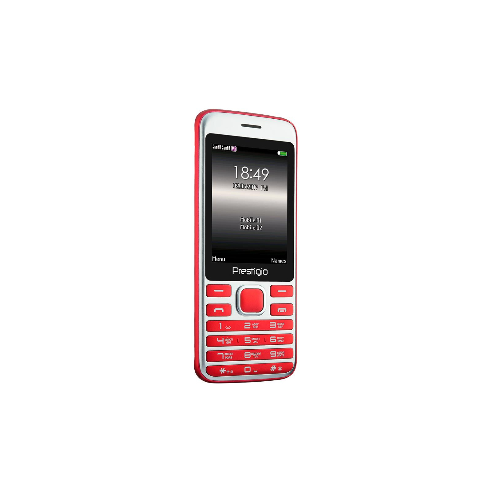 Мобильный телефон Prestigio 1281 Duo Red (PFP1281DUORED) изображение 3