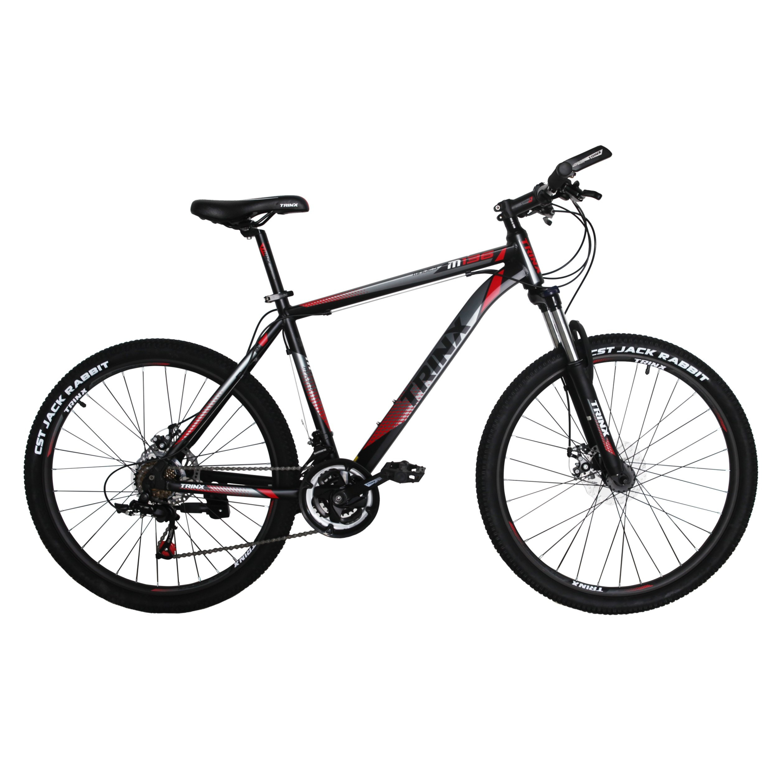 Велосипед Trinx M136 26"х19" Matt-Black-Grey-Red (10030017)
