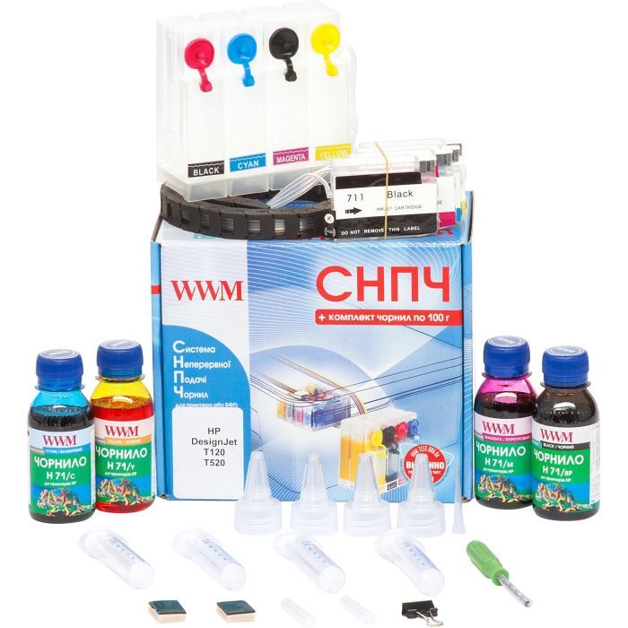 СНПЧ WWM HP DesignJet Т120/Т520 (IS.0413)