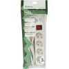 Сетевой удлинитель Defender S430 3.0 m 4 роз switch white (99238) изображение 4
