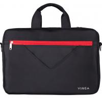 Сумка для ноутбука Vinga 15.6" NB250BR black-red (NB250BR) изображение 2