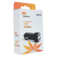 Зарядное устройство Florence 2*USB, 2.1A white (CC21-2USBWH) изображение 2