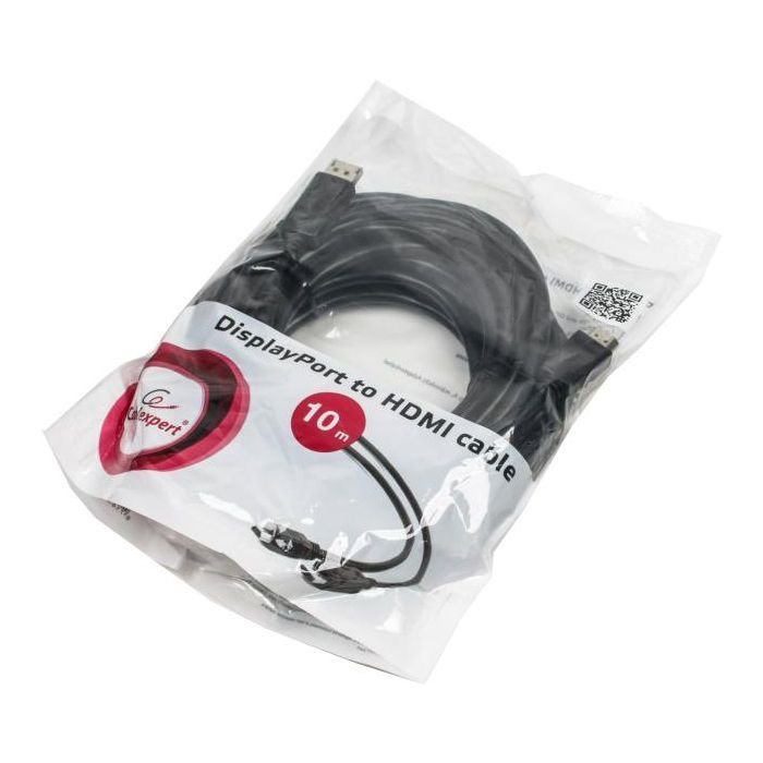 Кабель мультимедійний Display Port to HDMI 3.0m Cablexpert (CC-DP-HDMI-3M) зображення 4