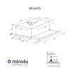 Витяжка кухонна Minola HTL 6172 I/BL GLASS 650 LED зображення 10