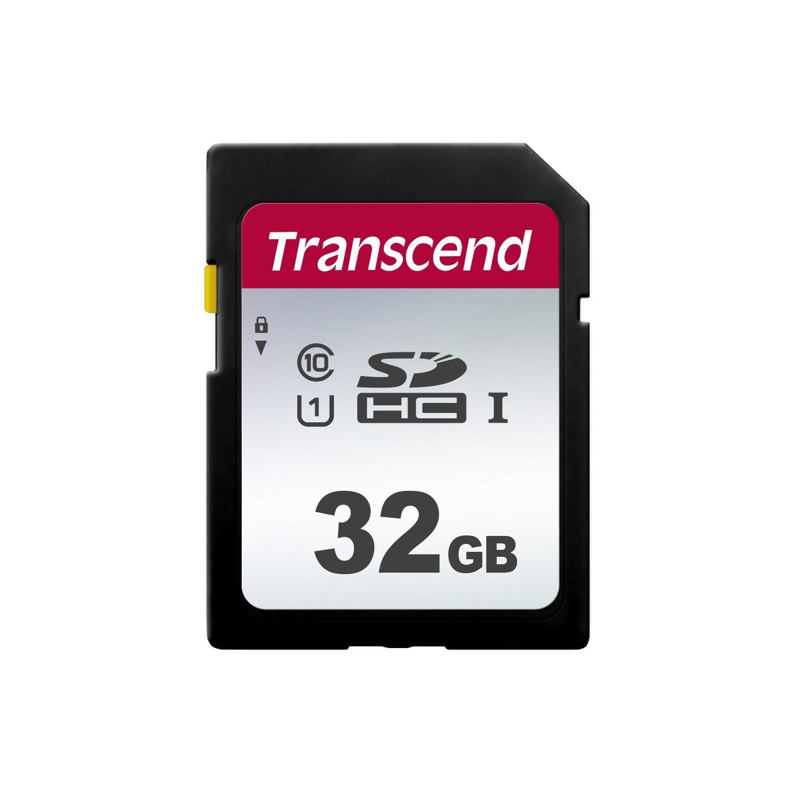 Карта памяти Transcend 32GB SDHC class 10 UHS-I U1 (TS32GSDC300S)