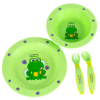 Набор детской посуды Baby Team 4 ед. зеленый (6010 лягушонок) изображение 3