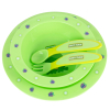 Набір дитячого посуду Baby Team 4 од. зелений (6010 лягушонок)
