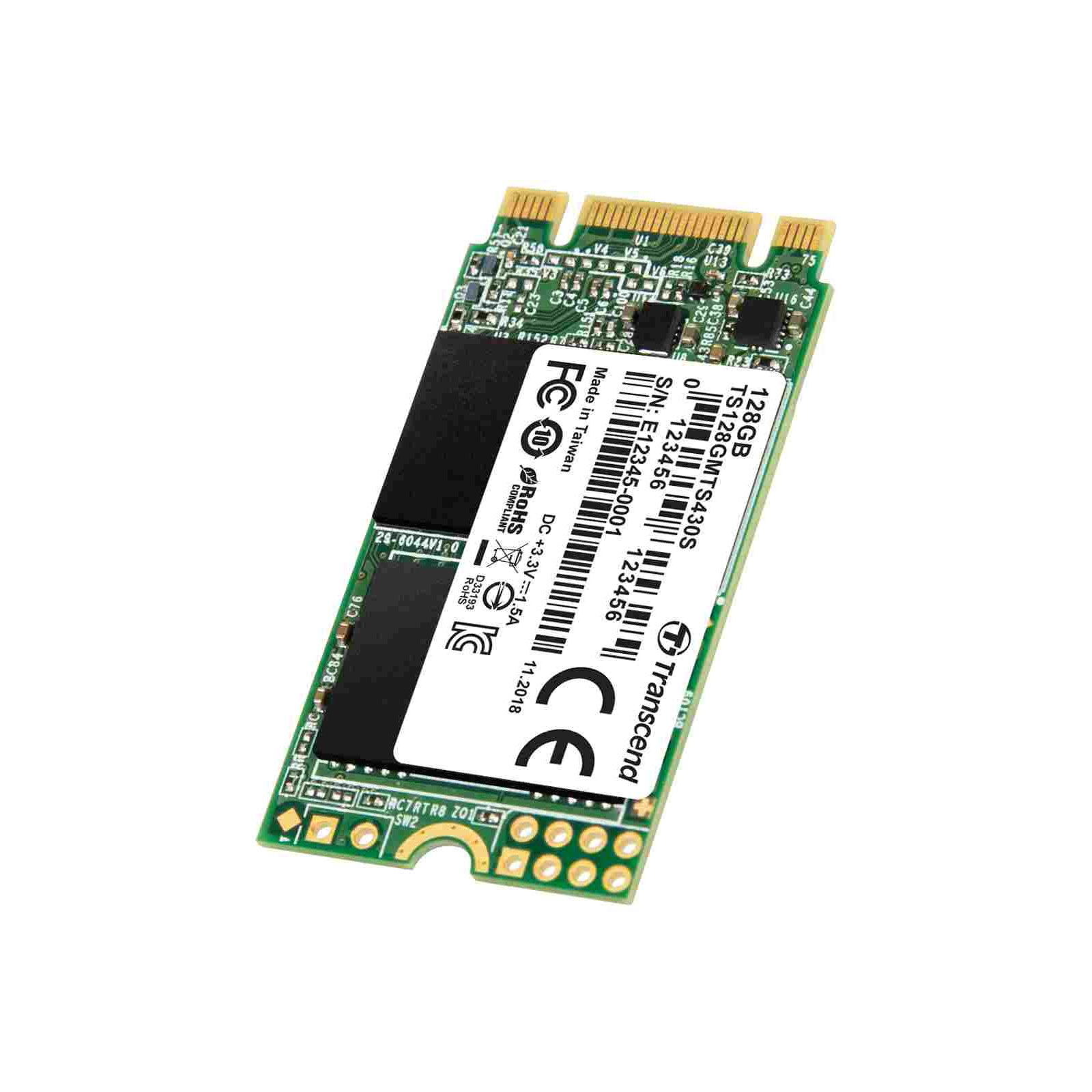 Накопичувач SSD M.2 2242 256GB Transcend (TS256GMTS430S) зображення 2