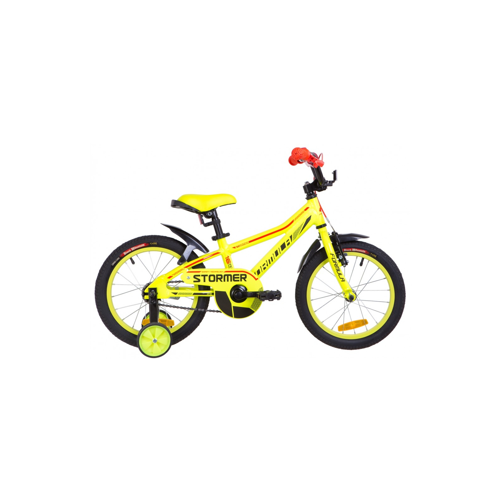Детский велосипед Formula 16" STORMER рама-8,5" 2019 желтый (OPS-FRK-16-083)