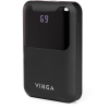 Батарея універсальна Vinga 10000 mAh Display soft touch black (BTPB0310LEDROBK)