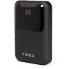 Батарея универсальная Vinga 10000 mAh Display soft touch black (BTPB0310LEDROBK)