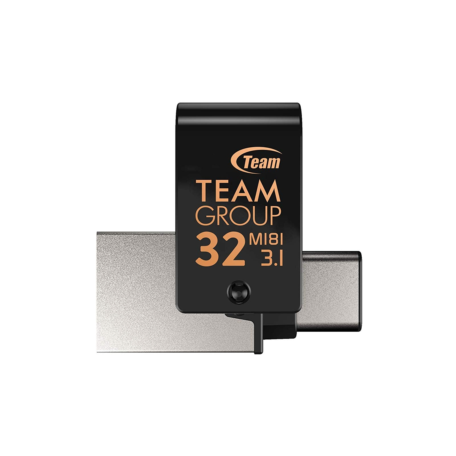 USB флеш накопичувач Team 32GB M181 Black USB 3.1/Type-C (TM181332GB01) зображення 2