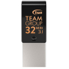 USB флеш накопитель Team 32GB M181 Black USB 3.1/Type-C (TM181332GB01)