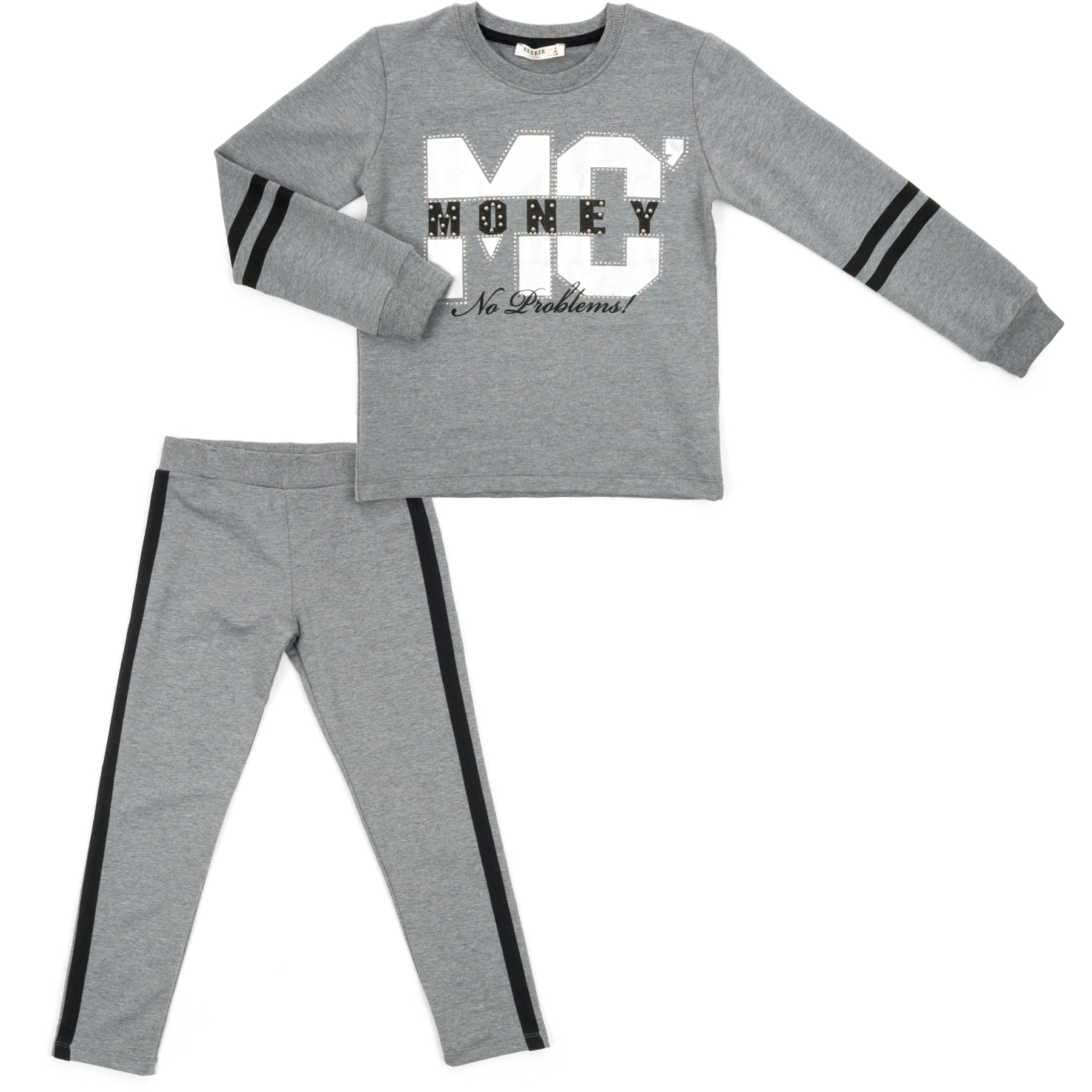 Набор детской одежды Breeze "NO PROBLEMS!" (13229-152G-gray)