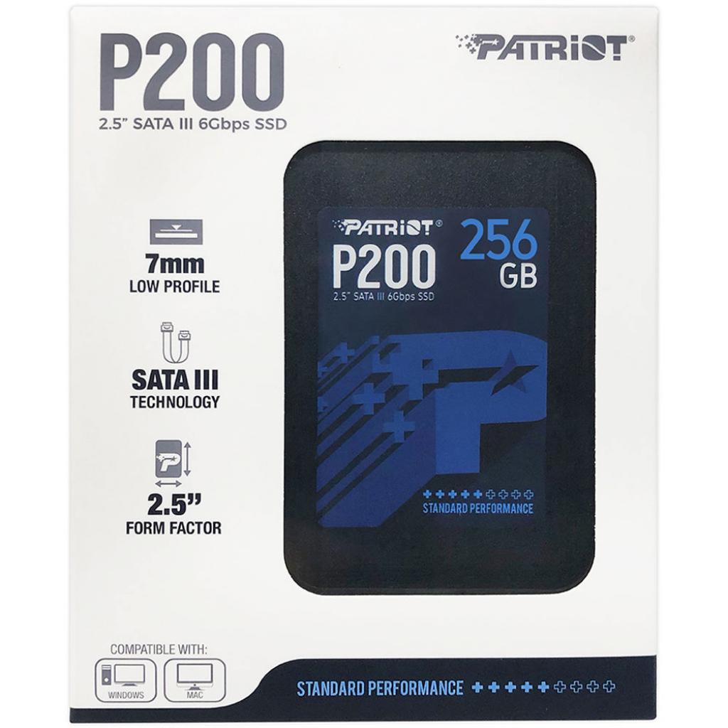 Накопичувач SSD 2.5" 256GB Patriot (P200S256G25) зображення 7