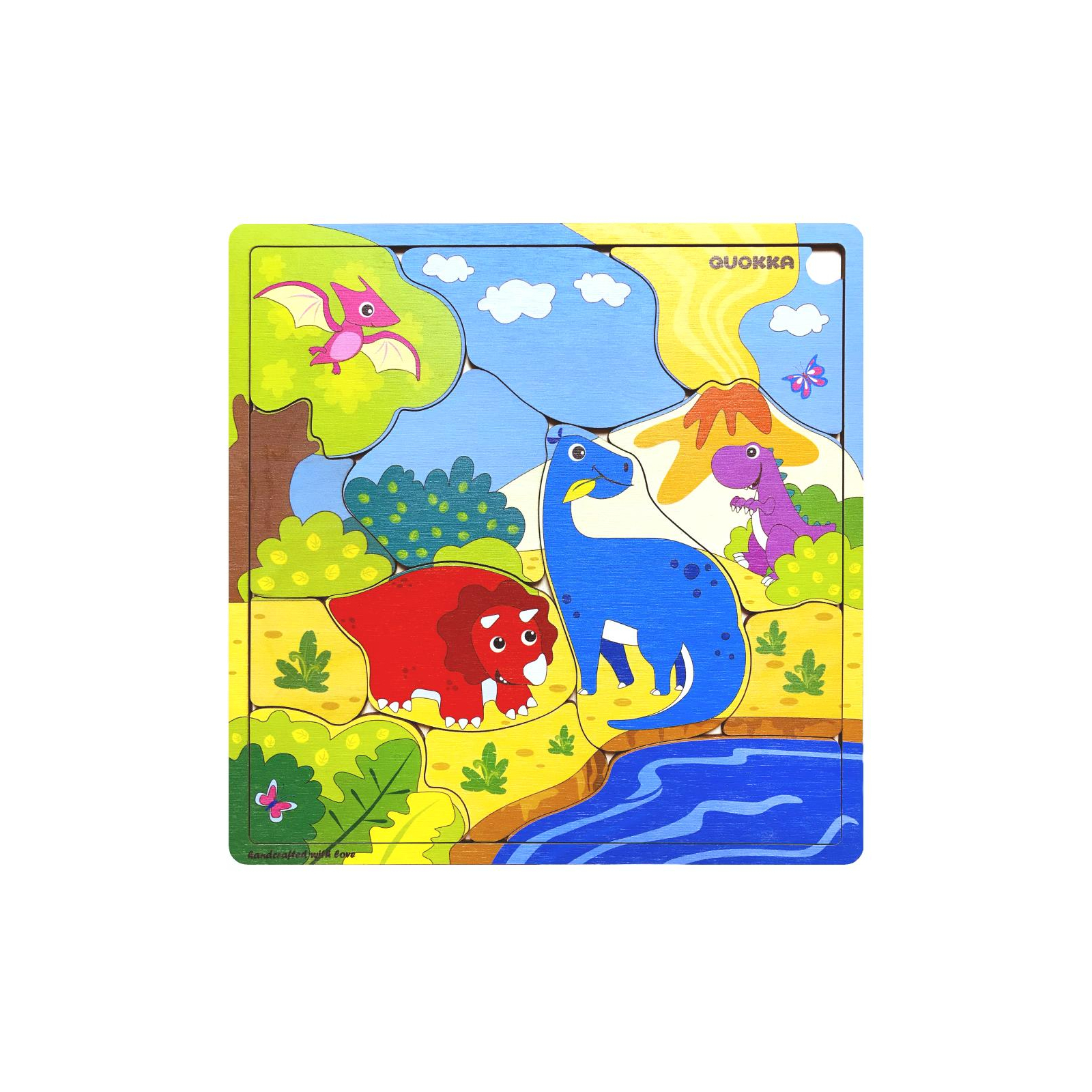 Развивающая игрушка Quokka Пазл-мозаика Динозаврики (QUOKA015PM) изображение 2