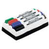Набор маркеров Buromax JOBMAX Board, SET*4шт+губка (BM.8800-84)