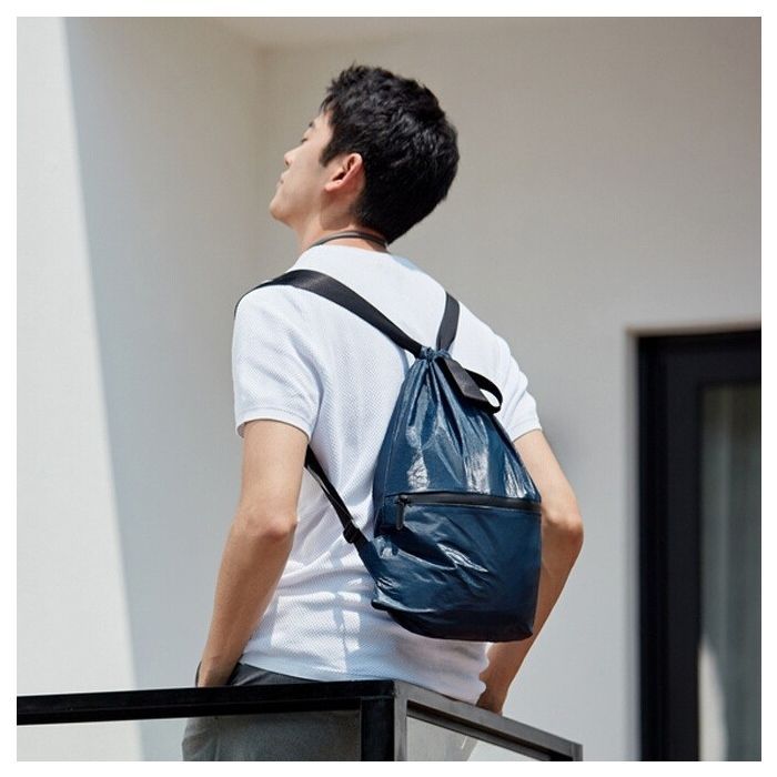 Рюкзак туристический Xiaomi RunMi 90 Points Lightweight Urban Drawstring Backpack Blue (6972125146144) изображение 4