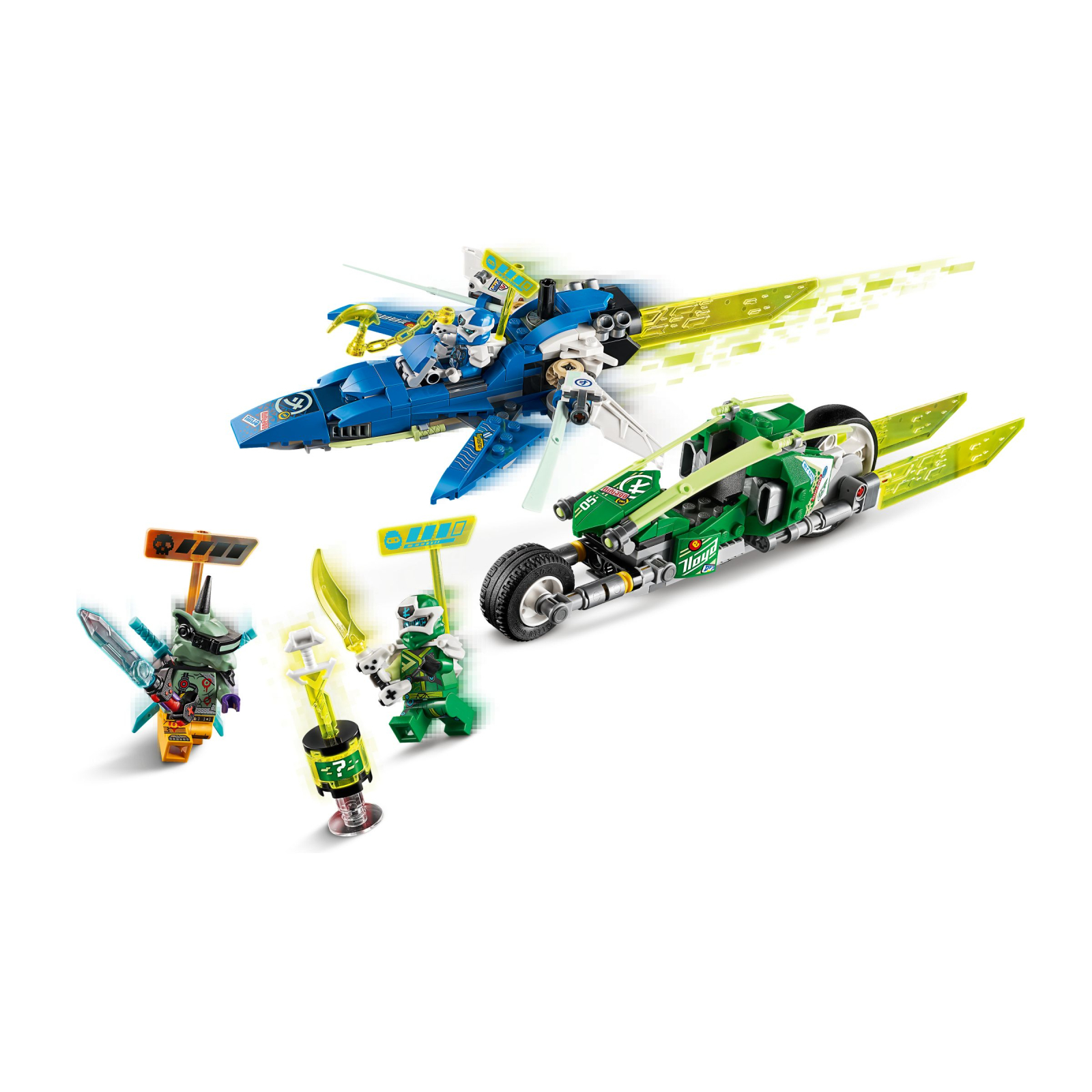 Конструктор LEGO Швидкісні рейсери Джея і Ллойда (71709) зображення 3