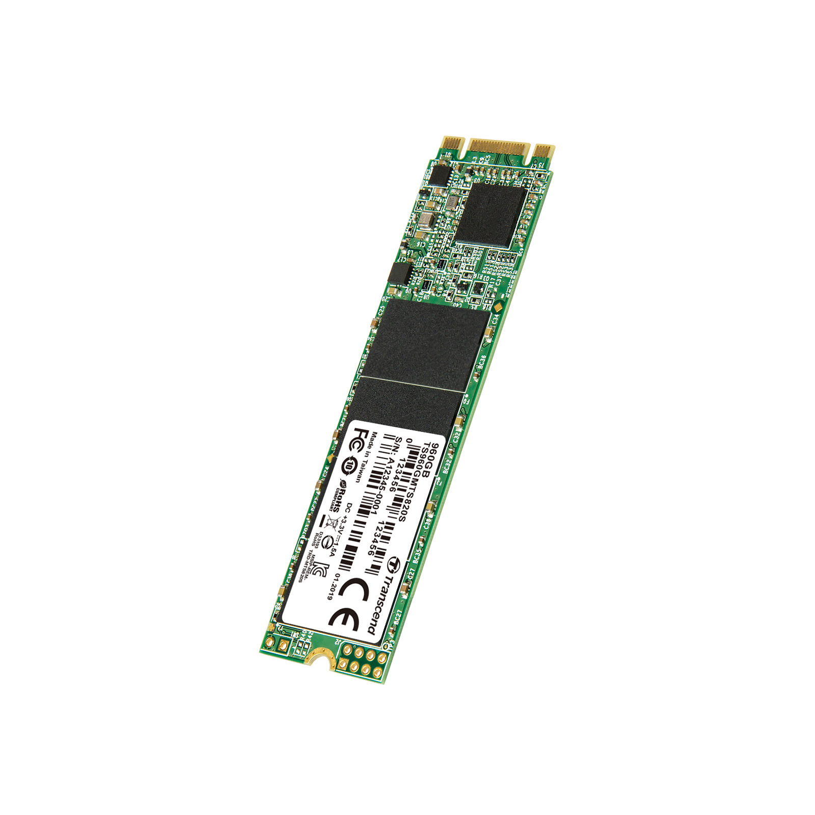 Накопичувач SSD M.2 2280 480GB Transcend (TS480GMTS820S)
