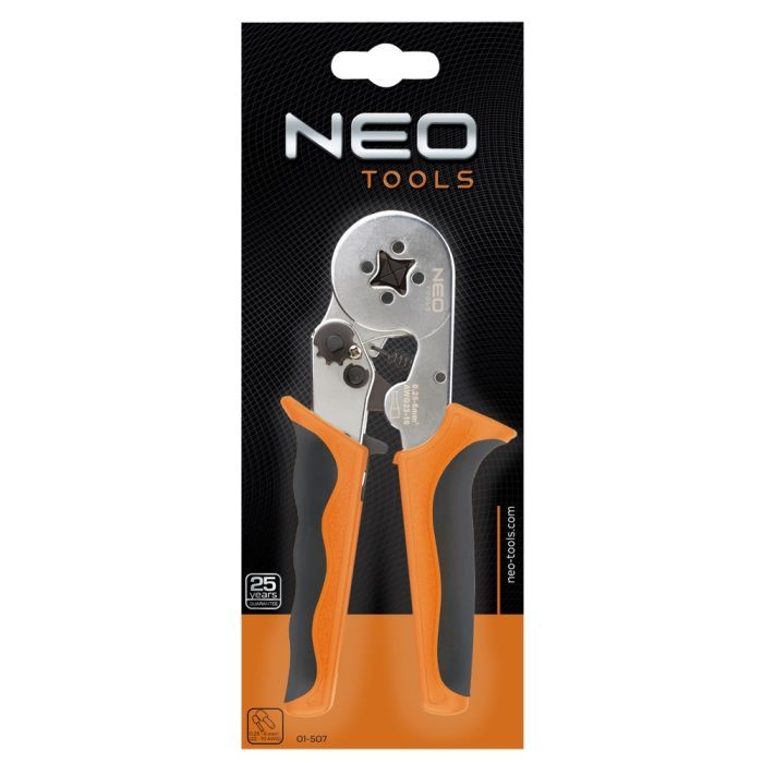 Клещи Neo Tools для обжима втулкочных наконечников 0.25 - 6 mm2 (01-507) изображение 2