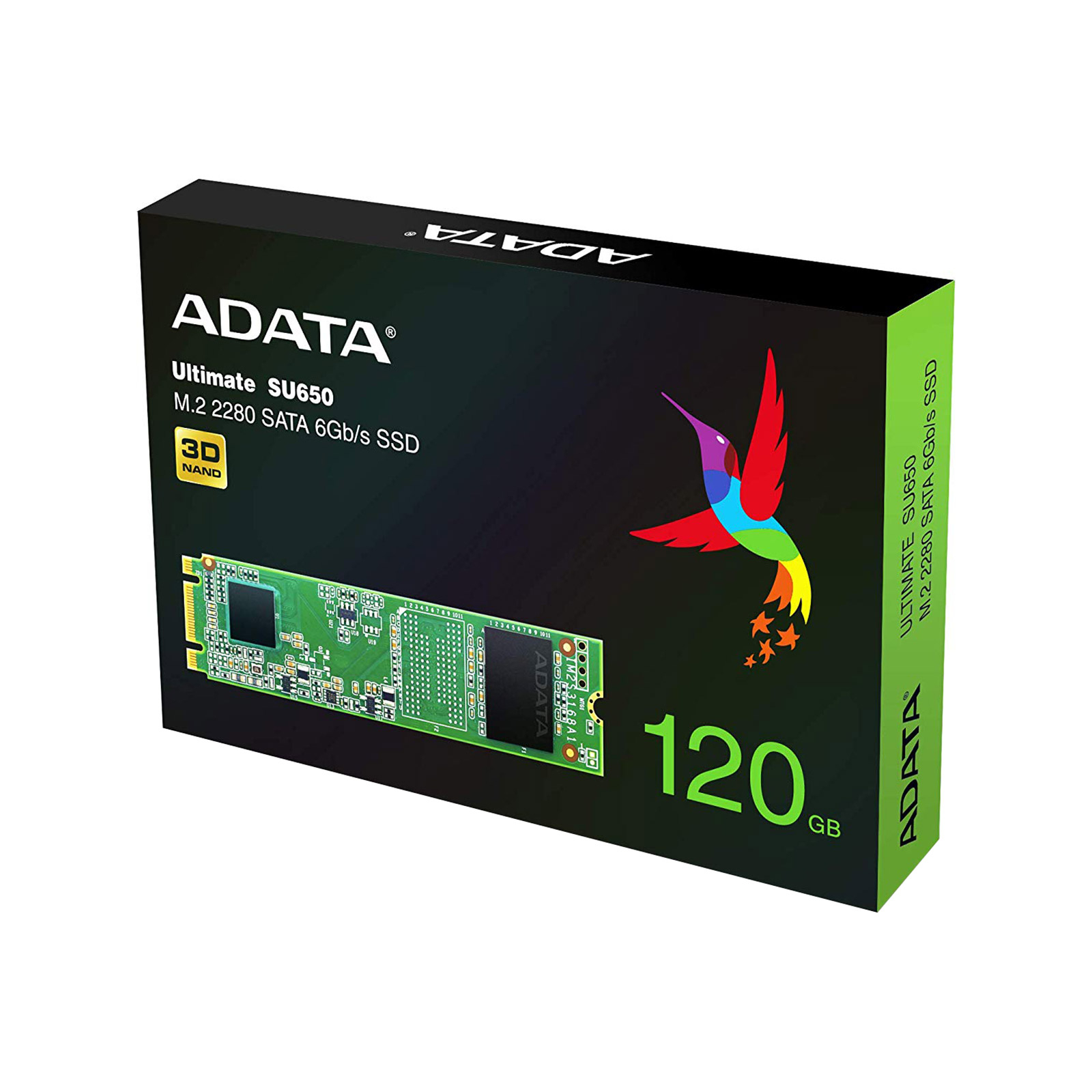 Накопичувач SSD M.2 2280 120GB ADATA (ASU650NS38-120GT-C) зображення 2