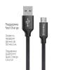 Дата кабель USB 2.0 AM to Micro 5P 2.0m black ColorWay (CW-CBUM009-BK) зображення 3