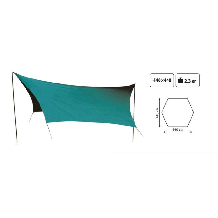 Тент Tramp Lite со стойками Green (UTLT-034) изображение 2
