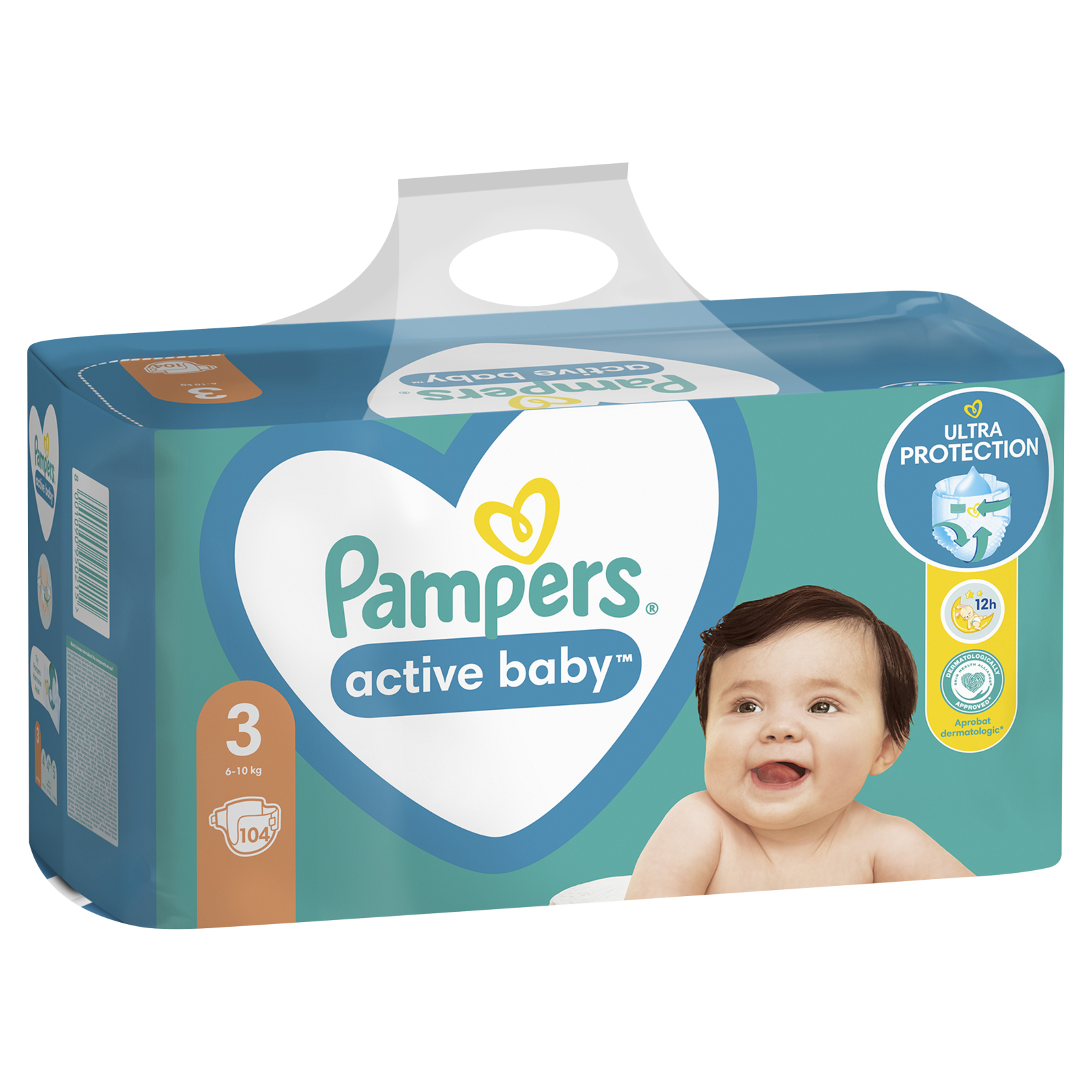 Підгузки Pampers Active Baby Midi Розмір 3 (6-10 кг) 104 шт (8001090950215) зображення 3