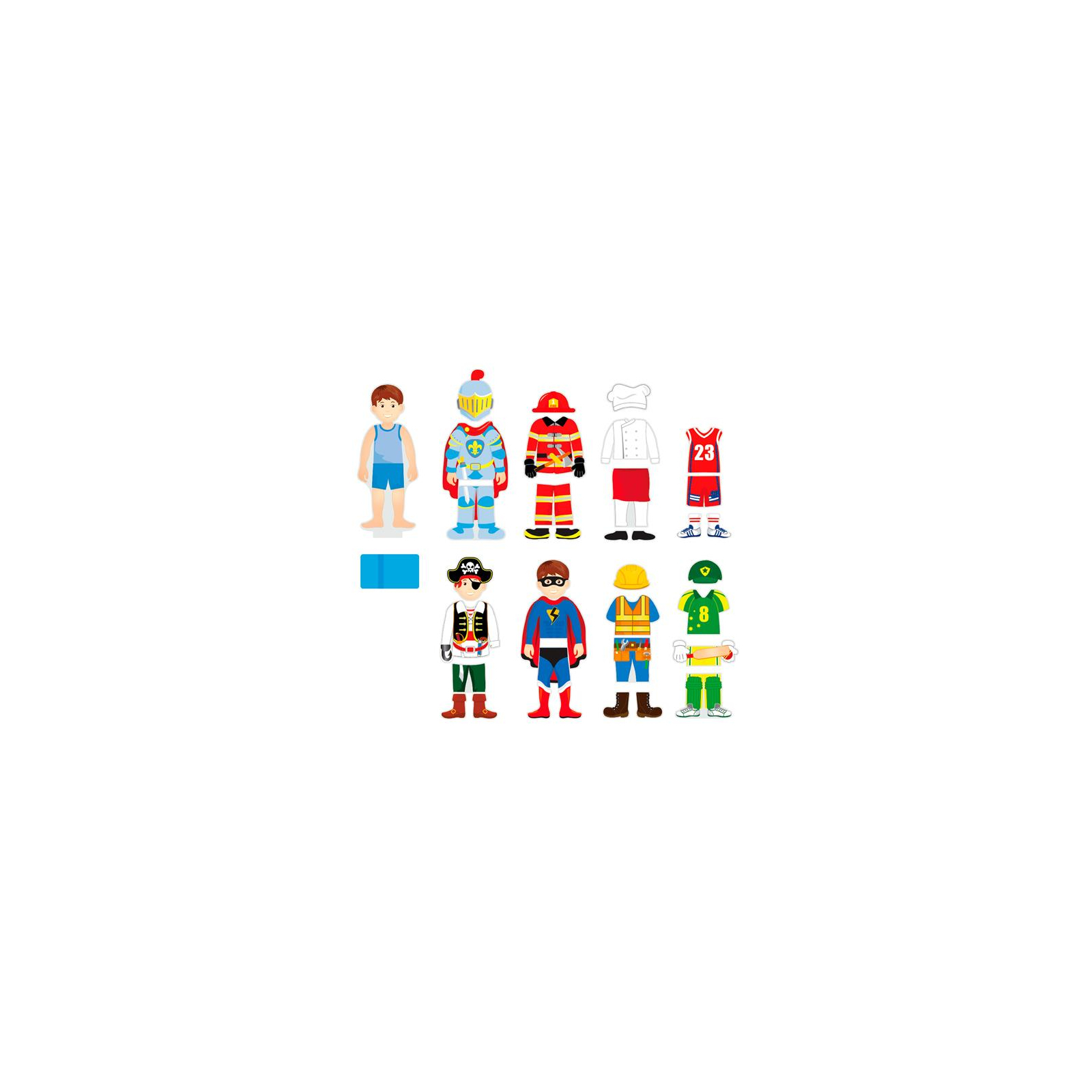 Игровой набор Viga Toys Гардероб мальчика на магнитах (50021) изображение 5