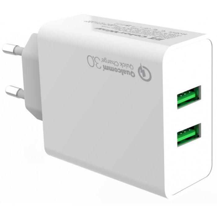 Зарядное устройство ColorWay 2USB Quick Charge 3.0 (36W) (CW-CHS017Q-WT) изображение 2