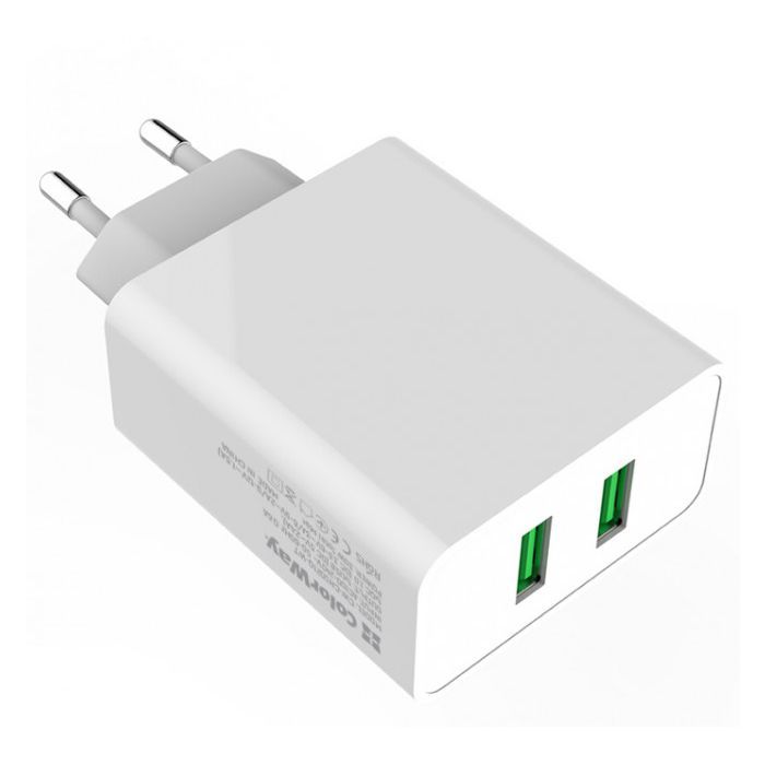 Зарядное устройство ColorWay 2USB Quick Charge 3.0 (36W) (CW-CHS017Q-WT) изображение 6