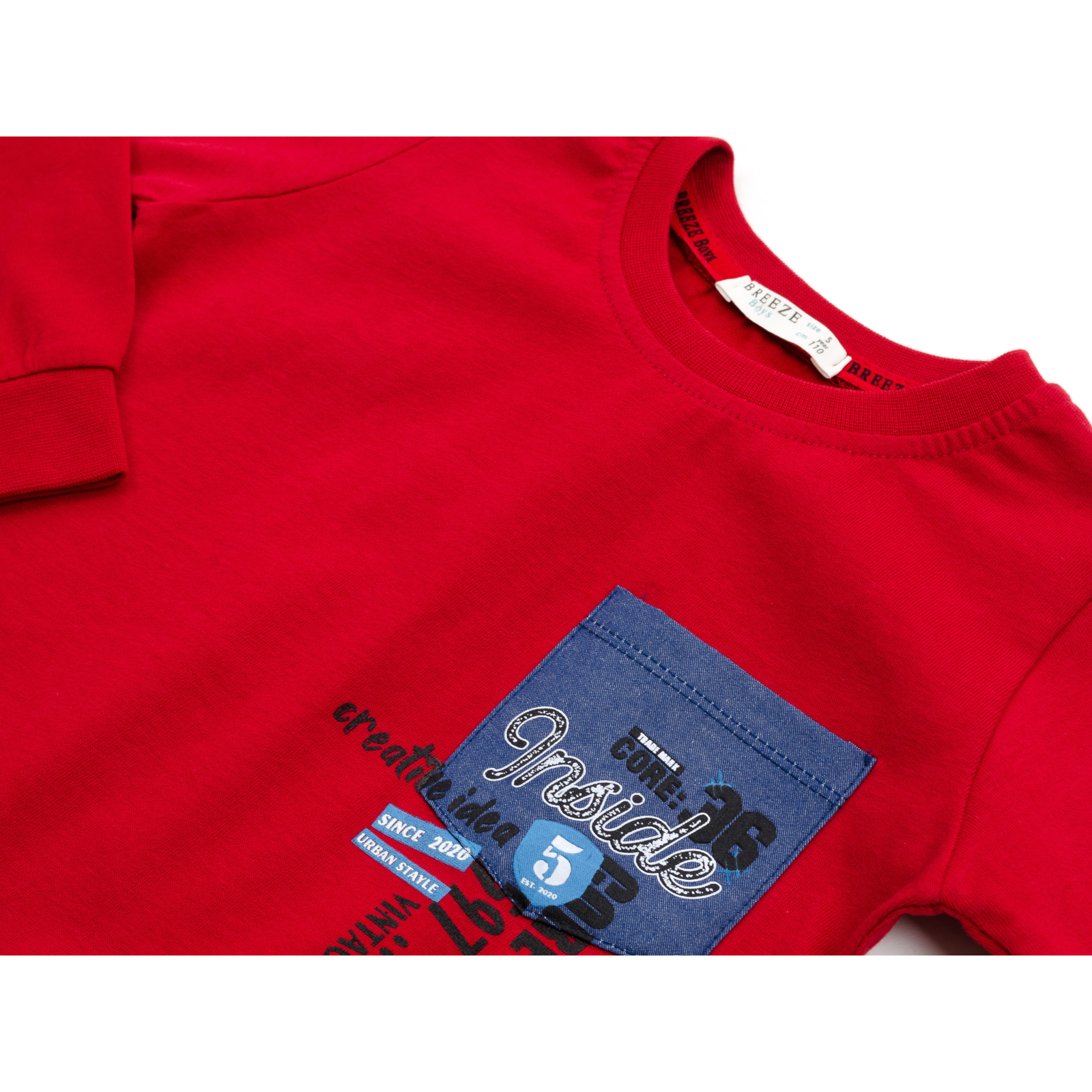 Кофта Breeze с карманчиком (14695-128B-red) изображение 3