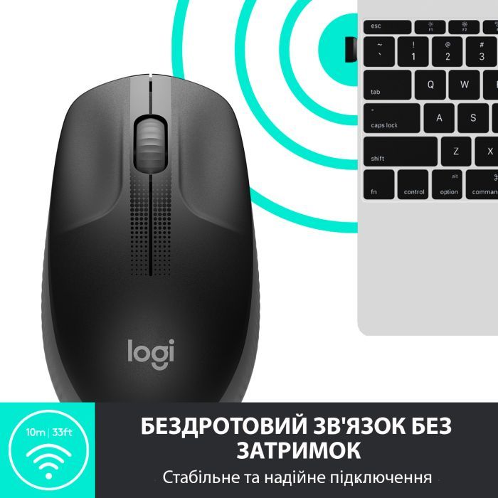 Мышка Logitech M190 Charcoal (910-005905) изображение 4
