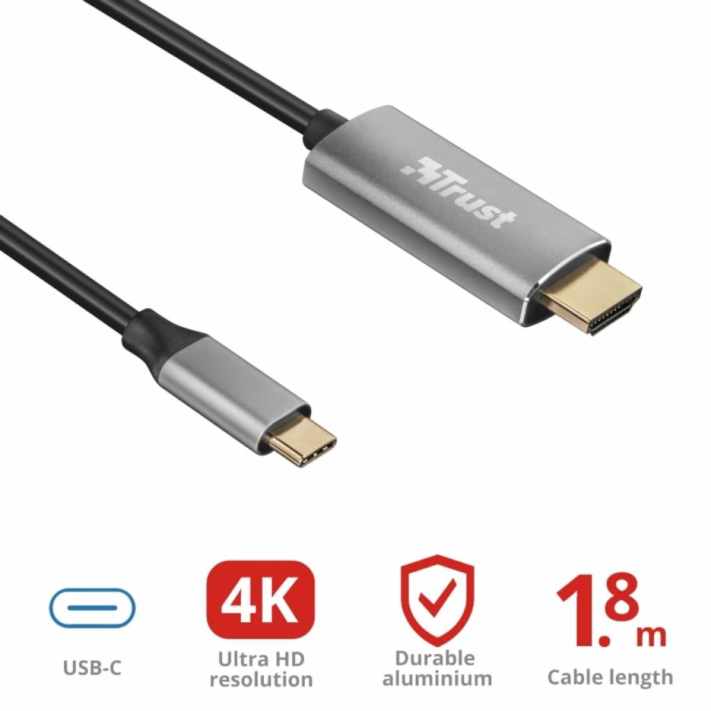 Переходник Trust Calyx USB-C to HDMI Adapter Cable (23332_TRUST) изображение 4