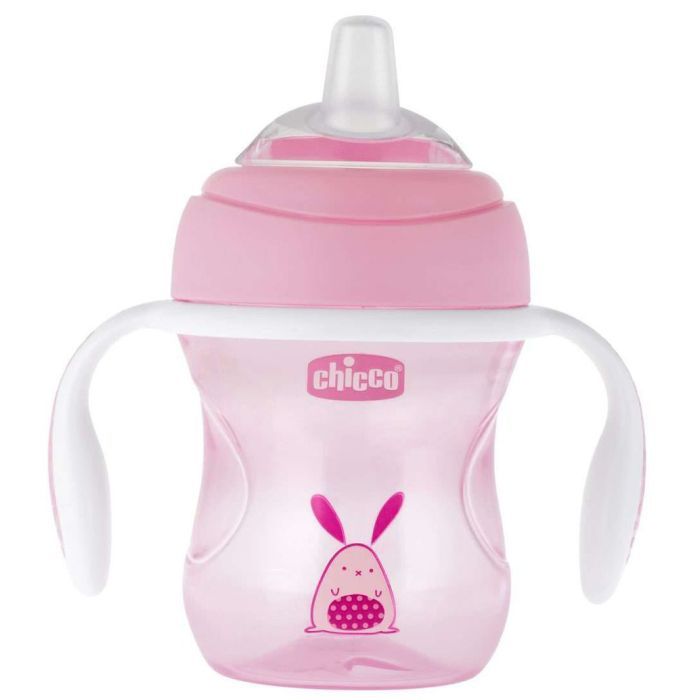 Поильник-непроливайка Chicco Transition Cup 200 мл Розовый (06911.10) изображение 2