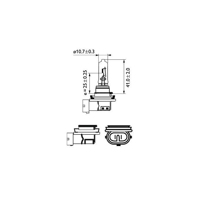 Автолампа Philips галогенова 65W (12361 C1) зображення 3