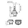 Автолампа Philips галогенова 65W (12361 C1) зображення 3
