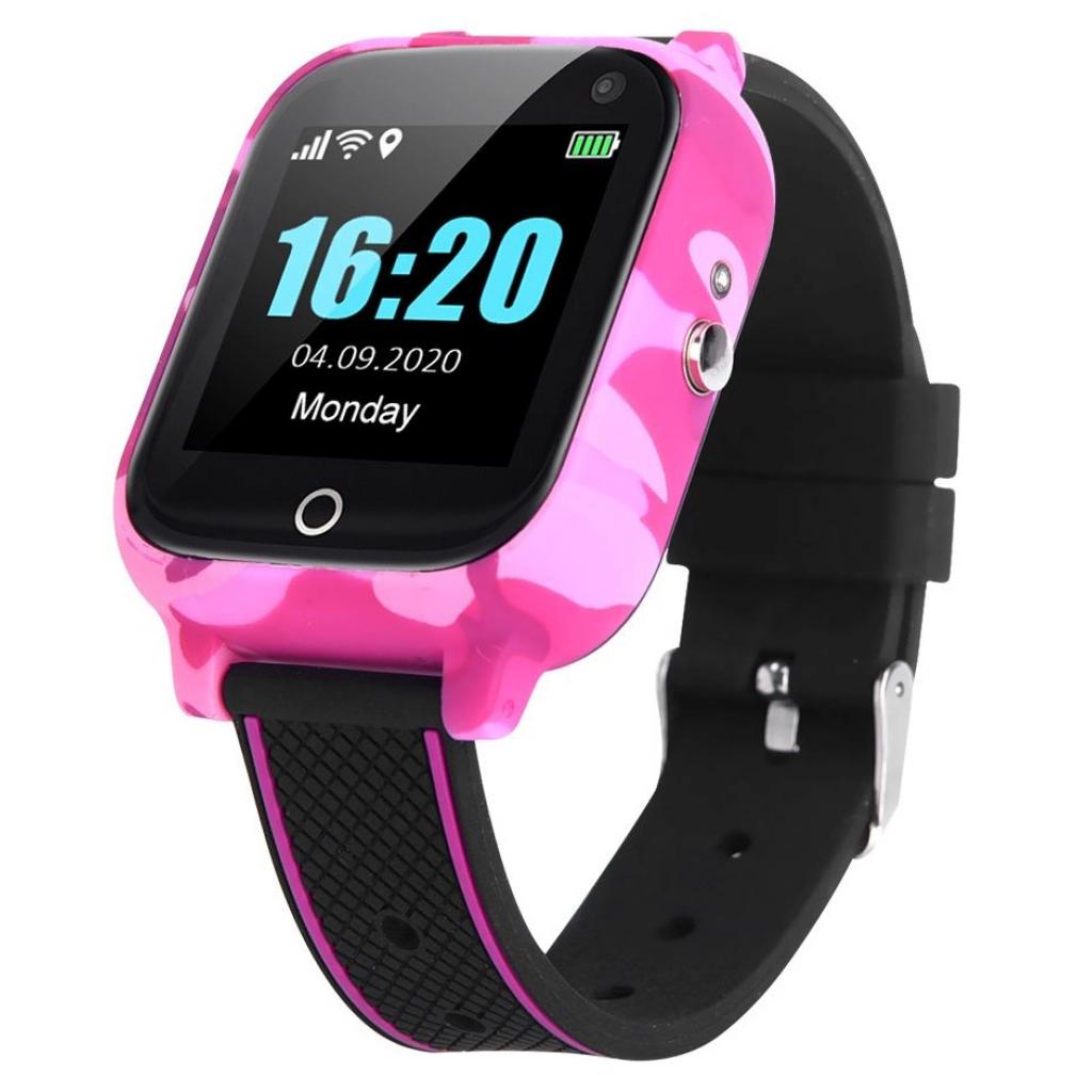 Смарт-часы GoGPS T01 телефон-часы, Термометр Pink (T01PK)