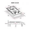 Варочная поверхность Perfelli HGM 31424 I изображение 9