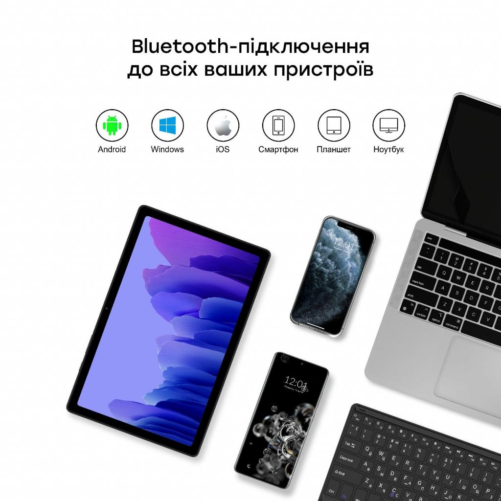 Чохол до планшета AirOn Premium Samsung Galaxy Tab A7 T500 Bluetooth keyboard touchp (4822352781055) зображення 4