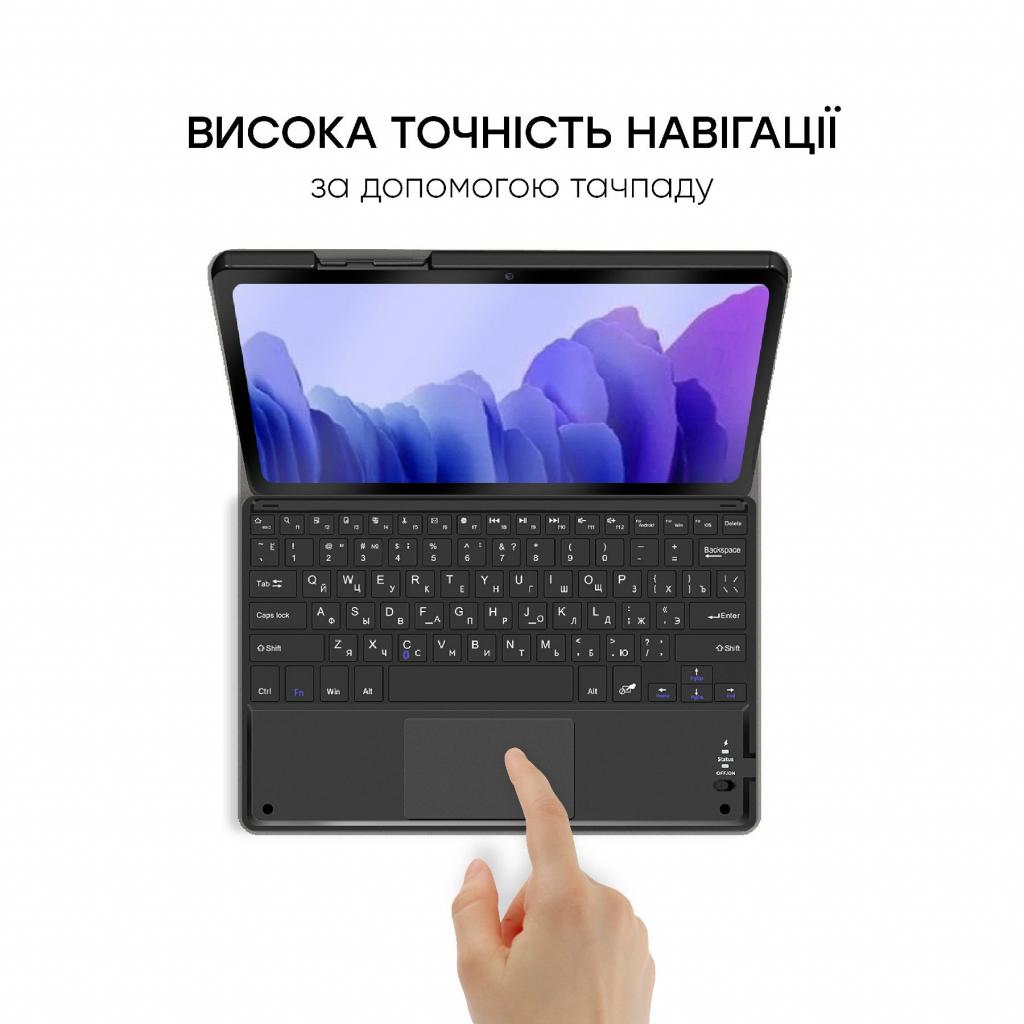 Чохол до планшета AirOn Premium Samsung Galaxy Tab A7 T500 Bluetooth keyboard touchp (4822352781055) зображення 9
