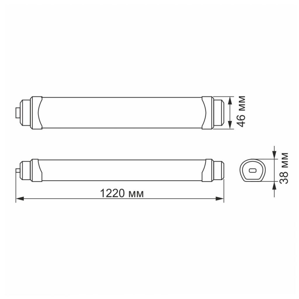 Світильник Videx LED IP65 36W (VL-BNWL-36125) зображення 3