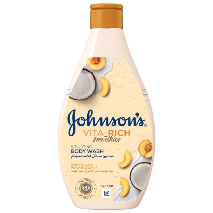 Гель для душа Johnson's Vita-Rich Расслабляющий с йогуртом, кокосом и экстрактом персика 250 мл (3574661385198/3574661385617)