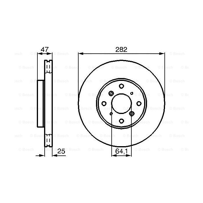 Тормозной диск Bosch 0 986 478 982 изображение 5